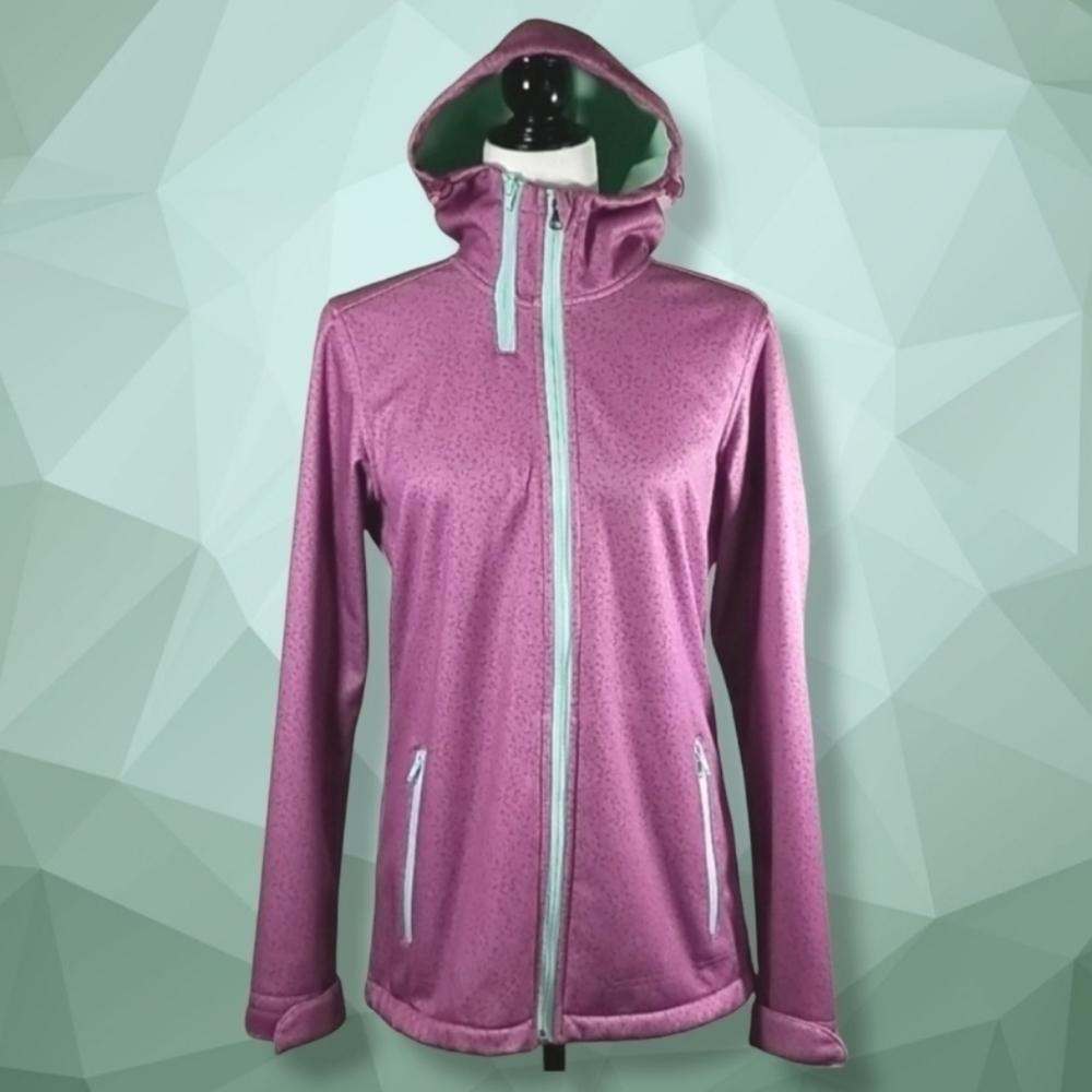 Women's Firefly Fleece Lined Hooded Jacket Size M Full Zip Fleece